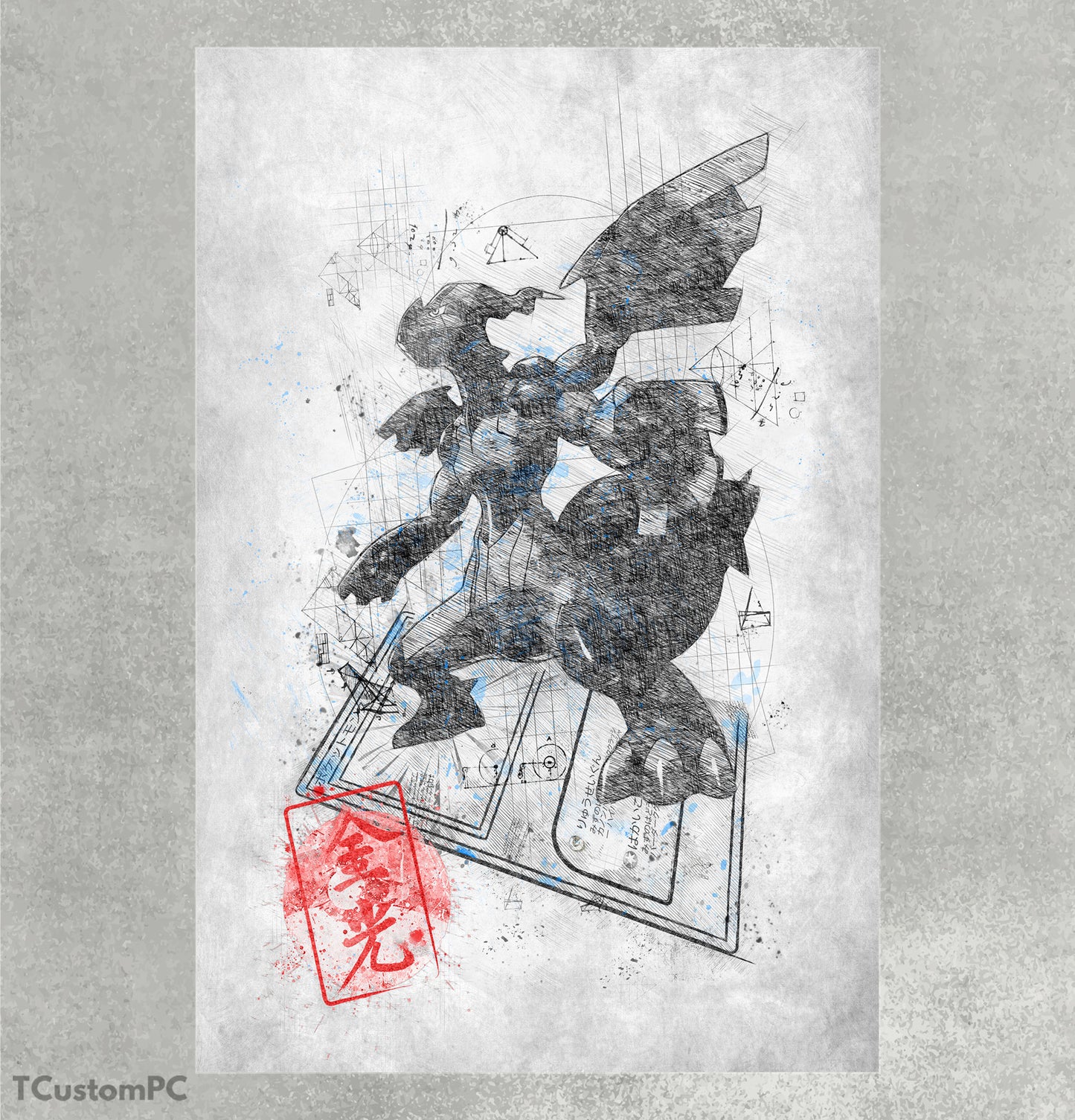 Cuadro Sketch Card 16 Zekrom