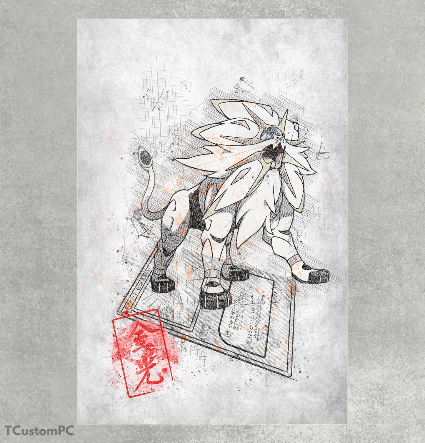 Cuadro Sketch Card 18 Solgaleo