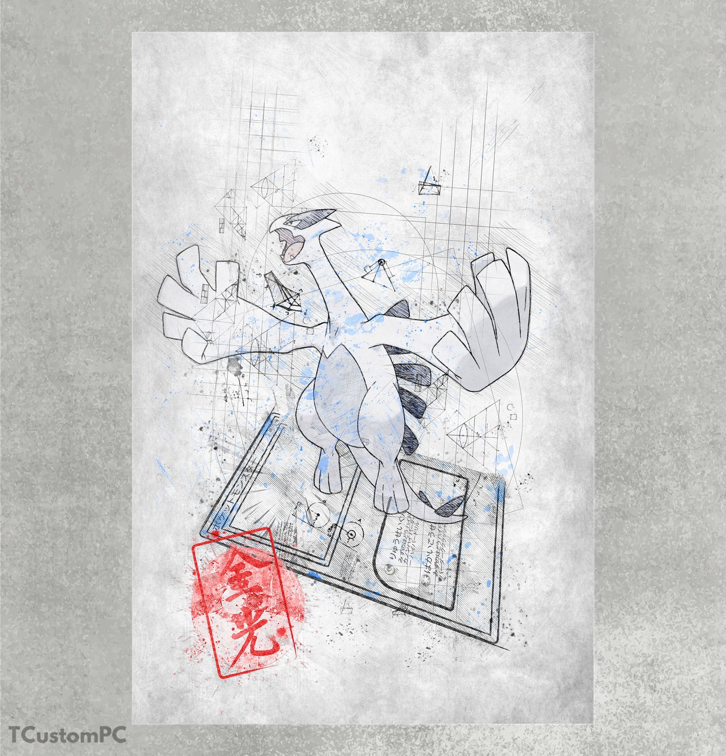 Cuadro Sketch Card 21 Lugia