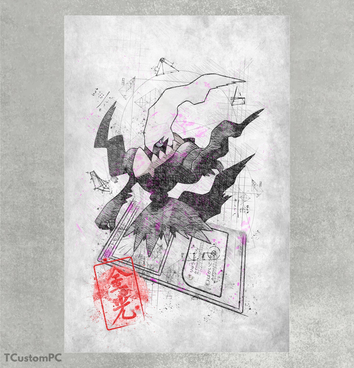 Cuadro Sketch Card 25 Darkrai