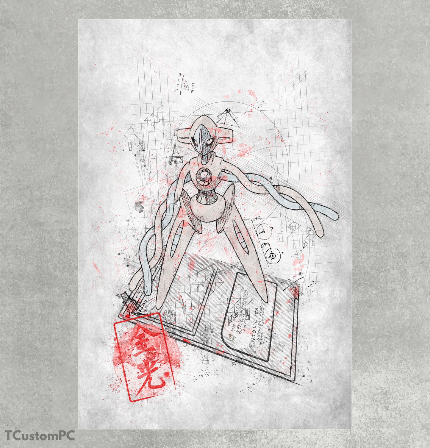 Cuadro Sketch Card 27 Deoxys