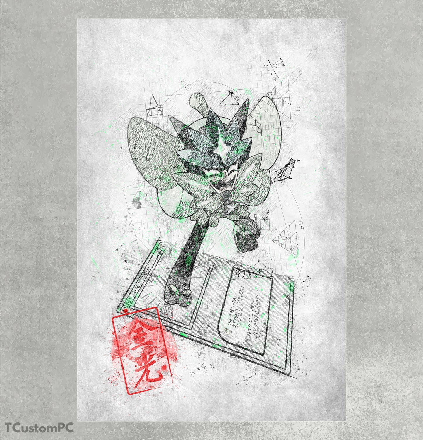 Cuadro Sketch Card 28 Ogerpon