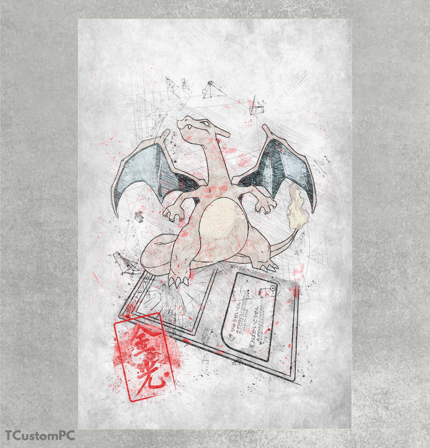 Cuadro Sketch Card 7 Charizar