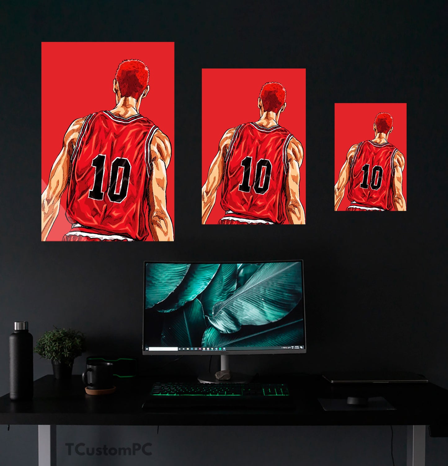 Cuadro Slam Dunk Hanamichi Sakuragi vector