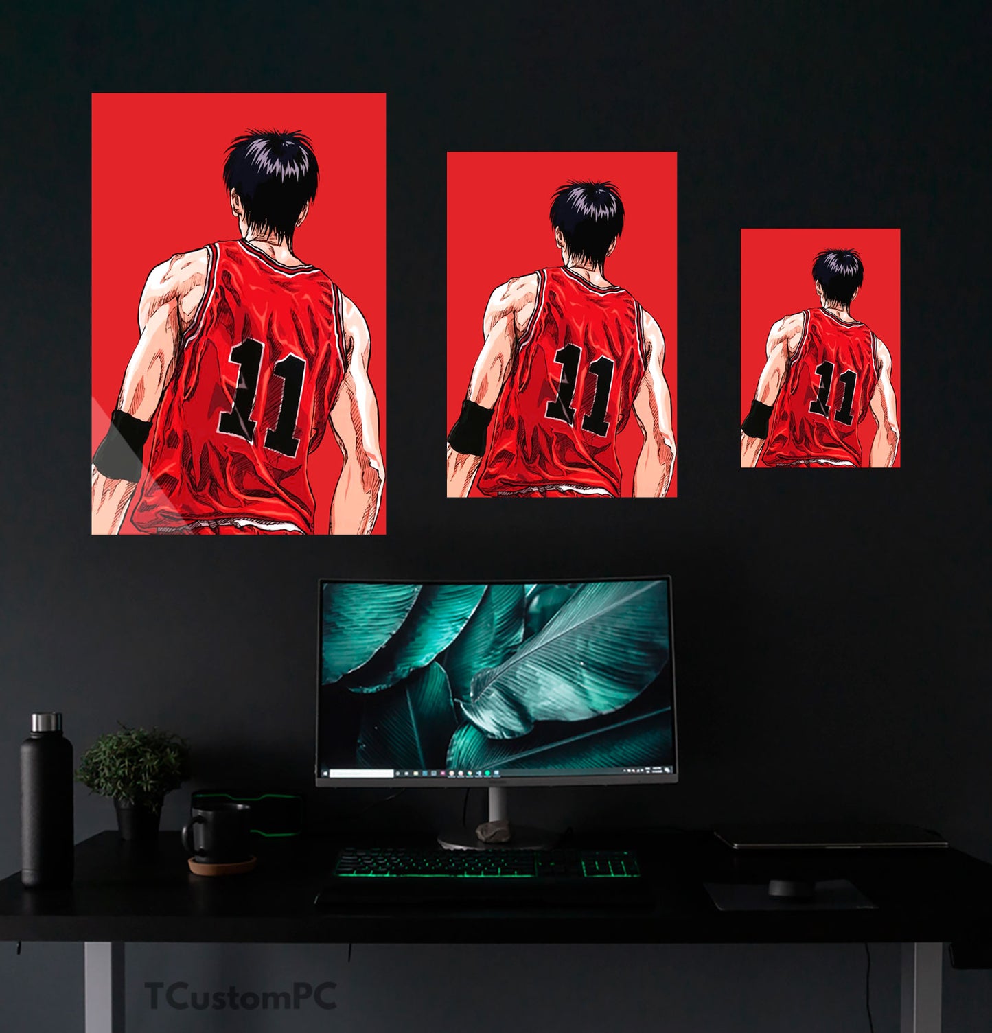 Cuadro Slam Dunk Kaede Rukawa vector