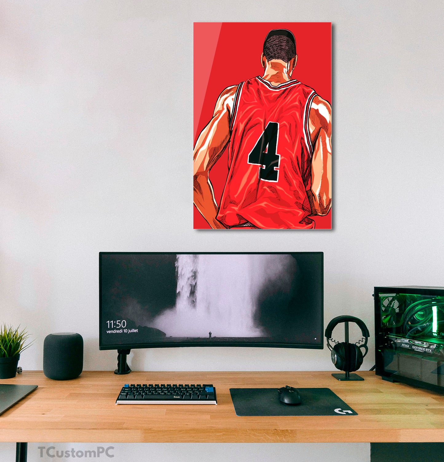 Cuadro Slam Dunk Akagi Takenori vector