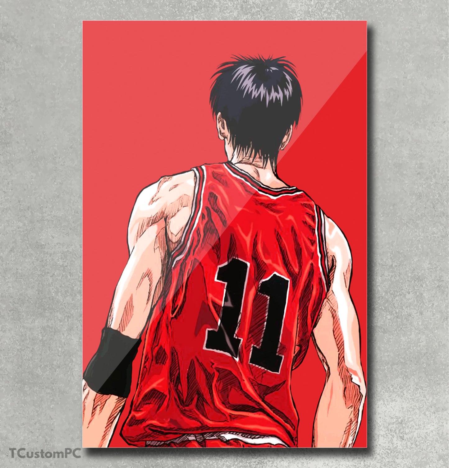 Cuadro Slam Dunk Kaede Rukawa vector