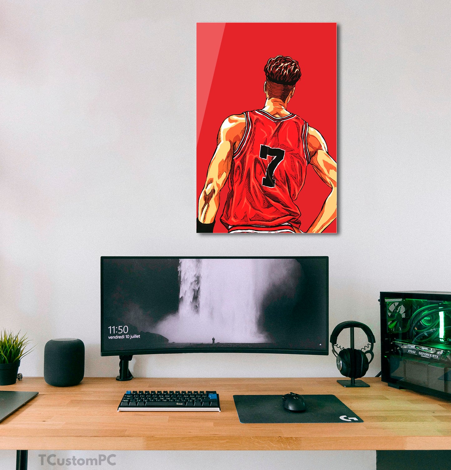 Slam Dunk Ryota Miyagi Frame vector