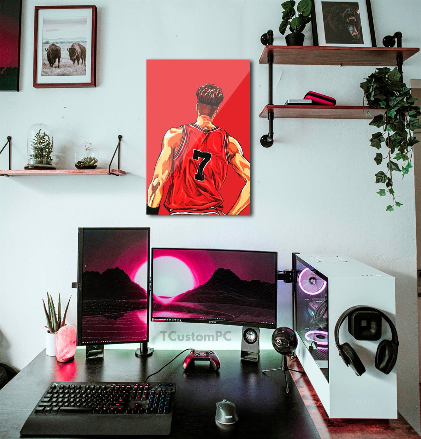 Slam Dunk Ryota Miyagi Frame vector