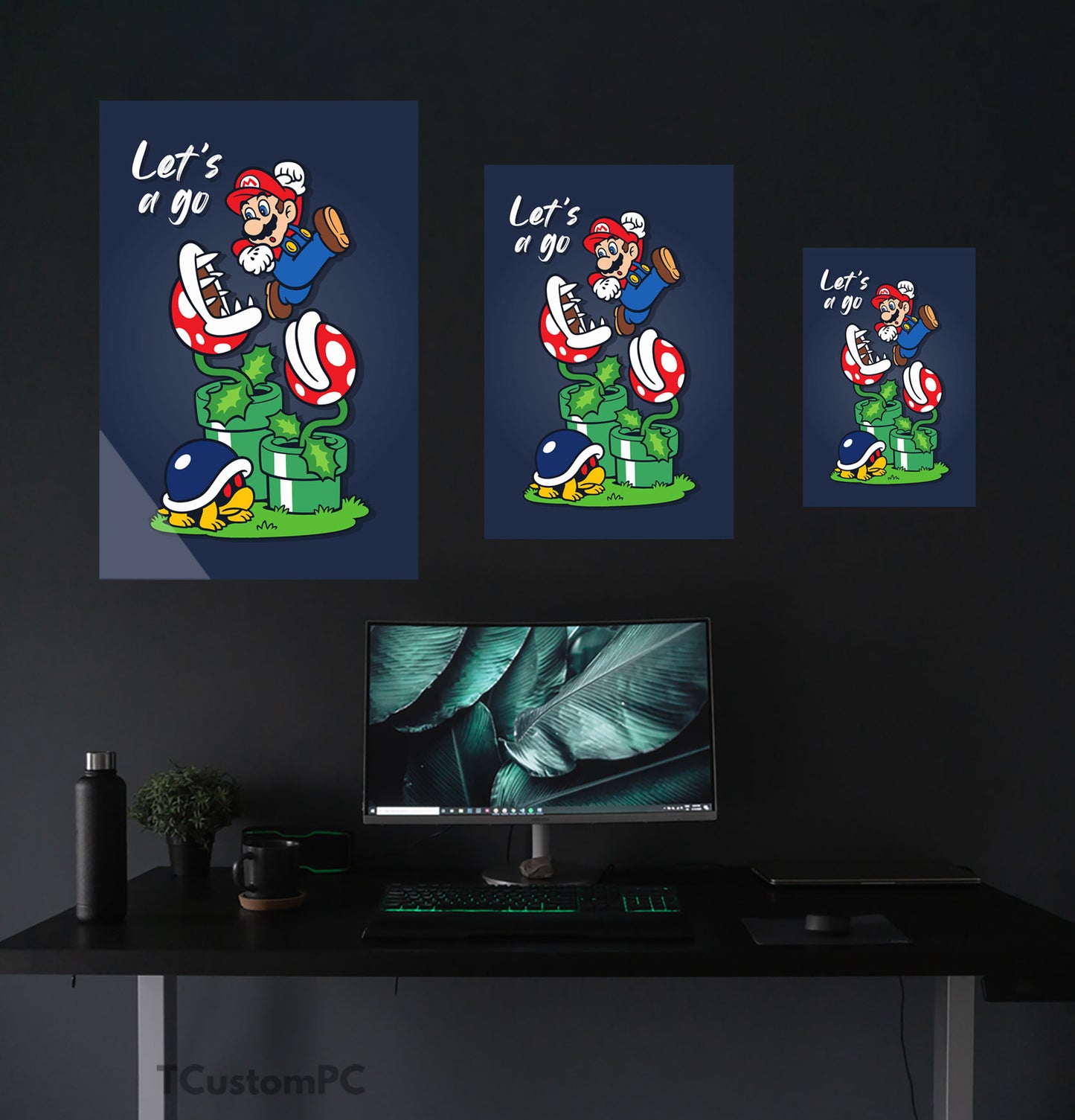 Cuadro Super Mario Let_s a Go
