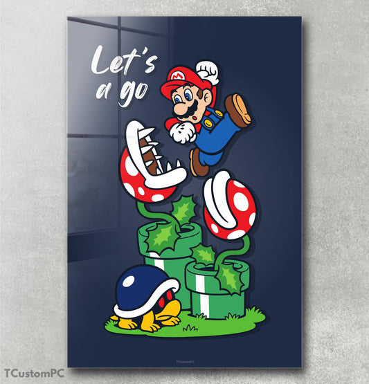 Cuadro Super Mario Let_s a Go