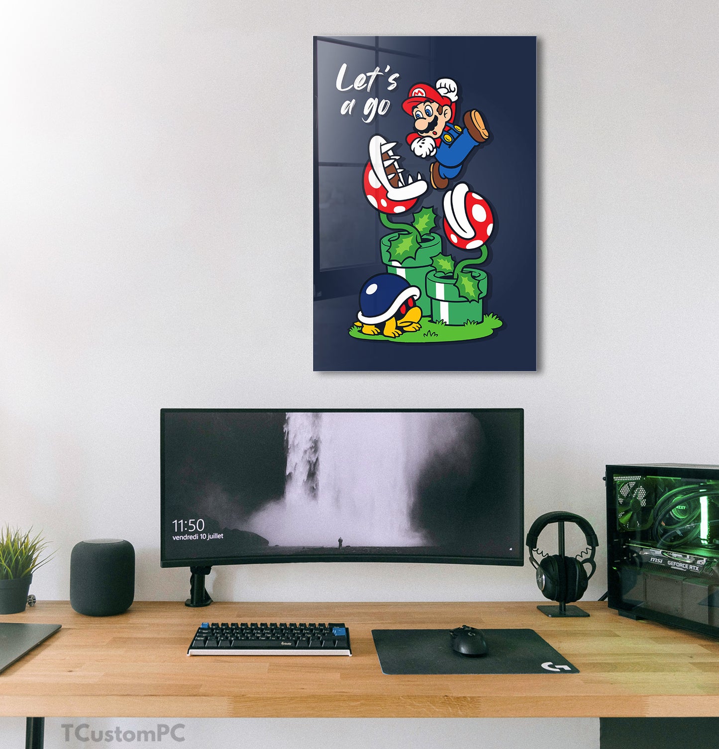 Cuadro Super Mario Let_s a Go