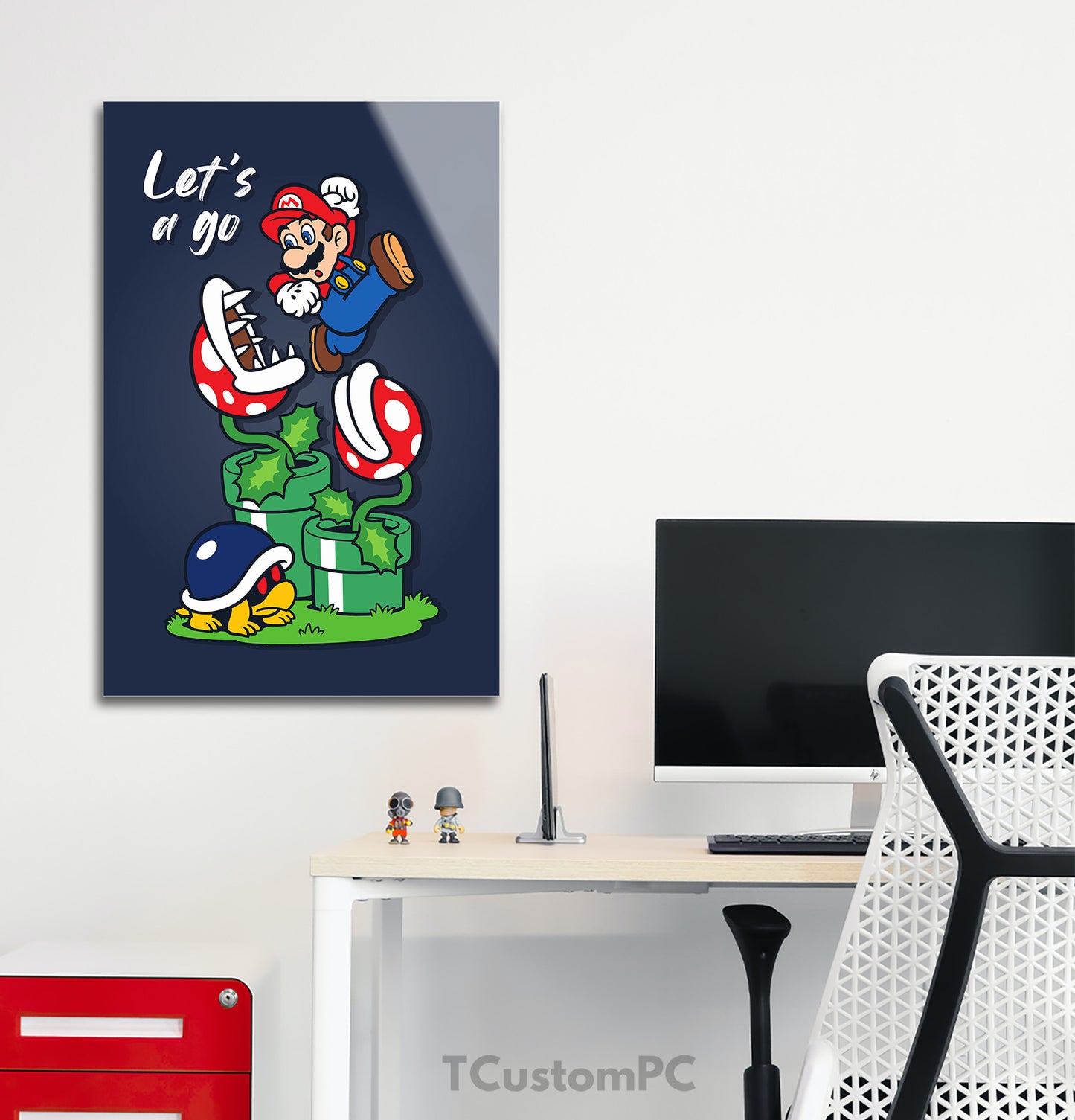 Cuadro Super Mario Let_s a Go