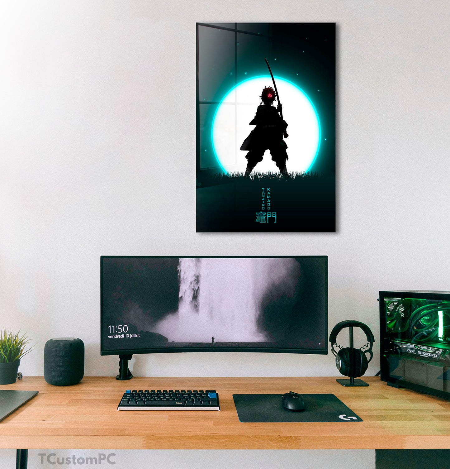 Pintura da Lua Tanjiro