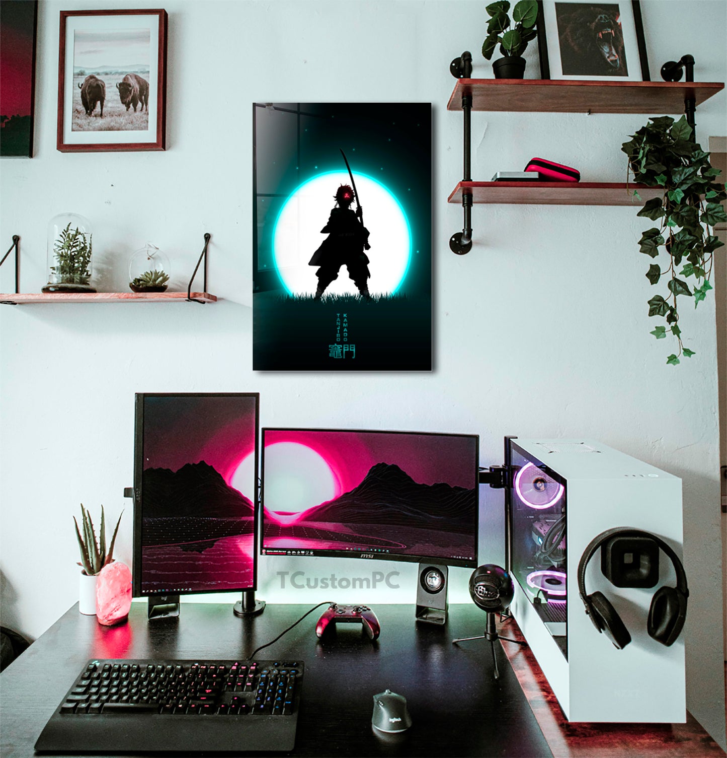 Pintura da Lua Tanjiro
