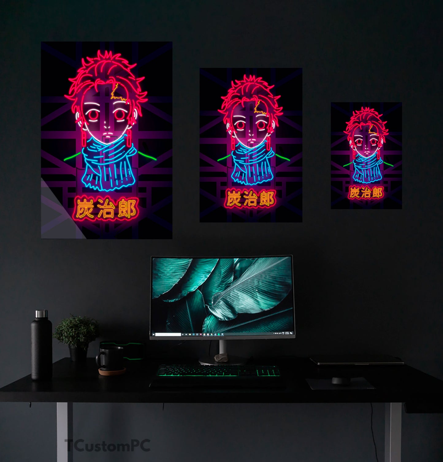 Cuadro Tanjiro Neon