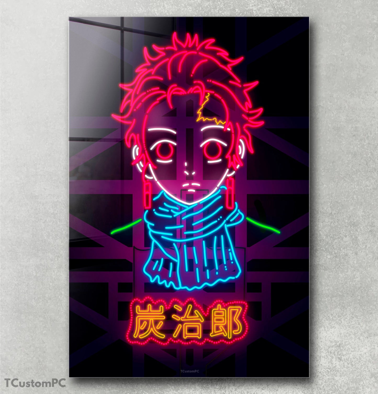 Cuadro Tanjiro Neon
