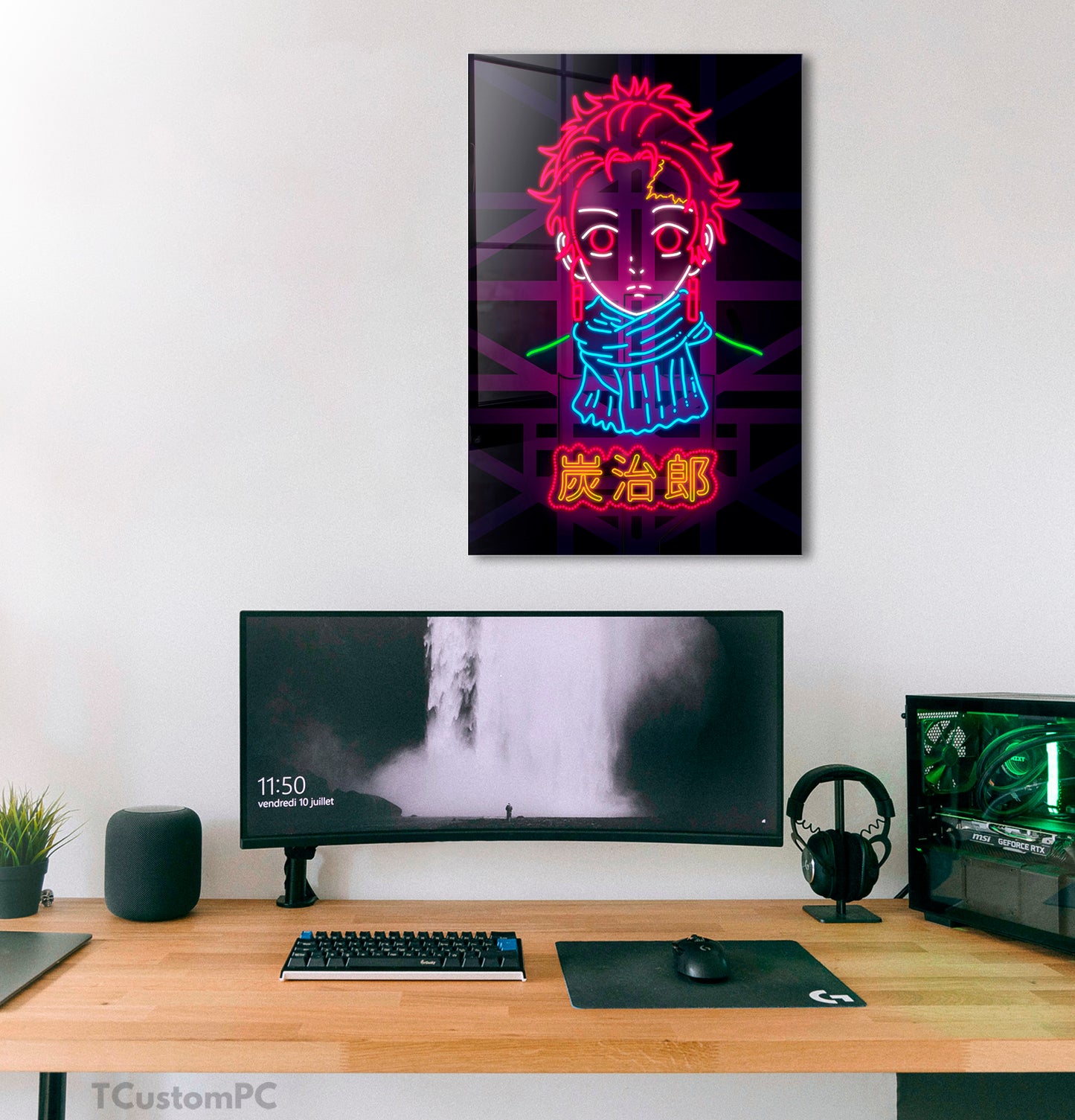 Cuadro Tanjiro Neon