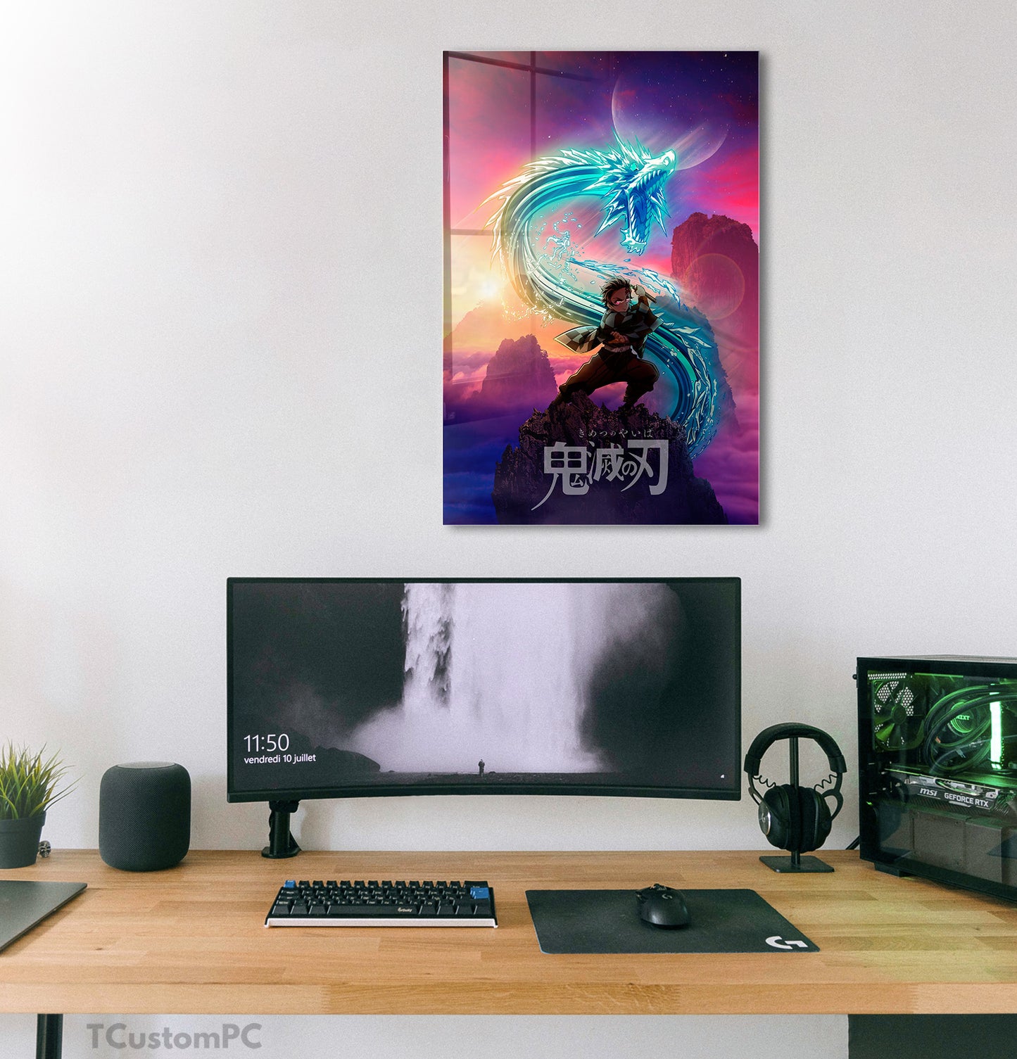 Tanjiro Anime Manipulation painting