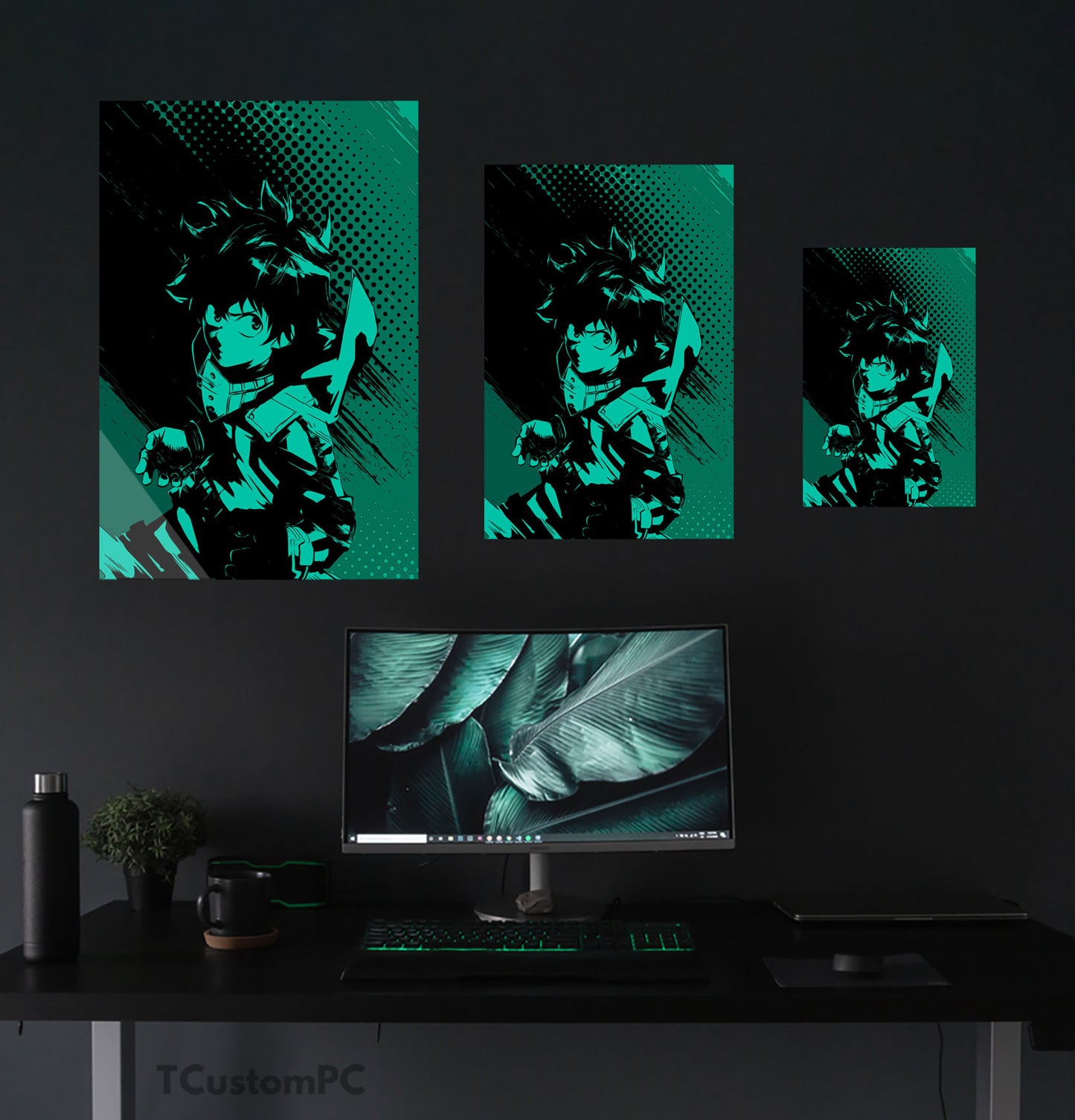 The Hero on Green Deku painting