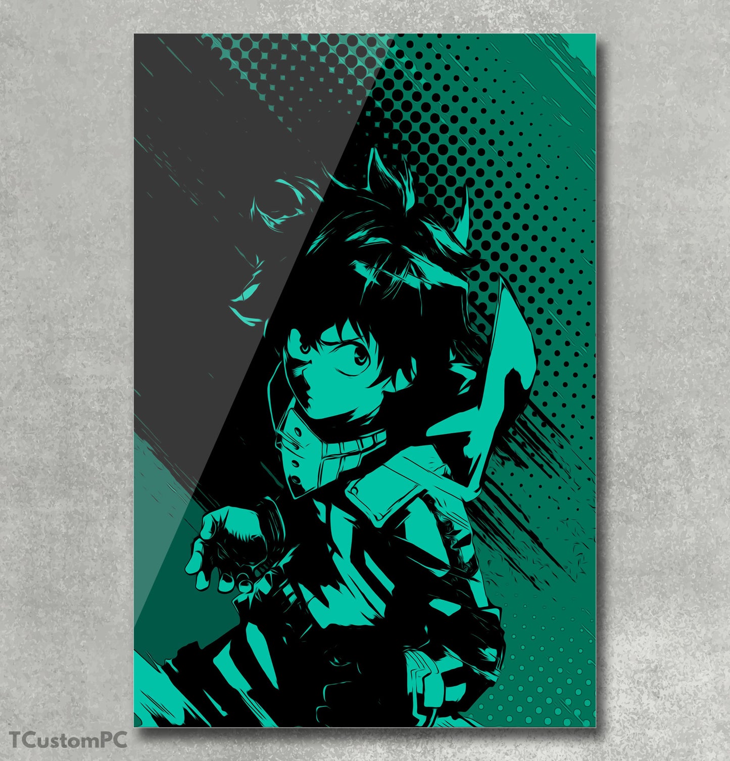 The Hero on Green Deku painting