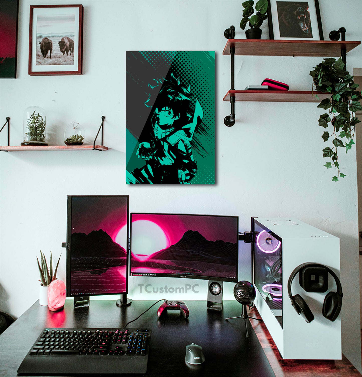 The Hero on Green Deku painting