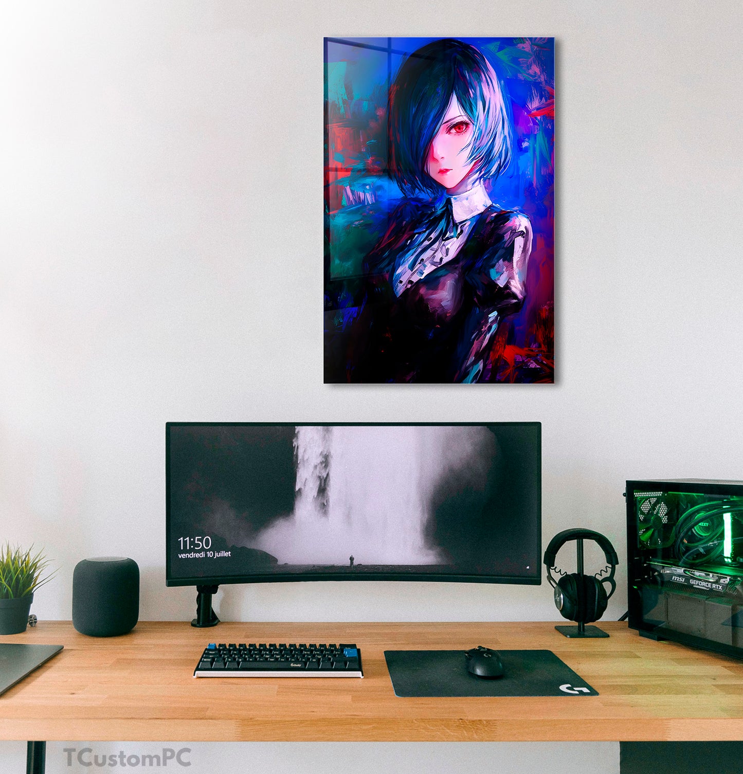 Pintura em estilo de pintura de Touka Kirishima