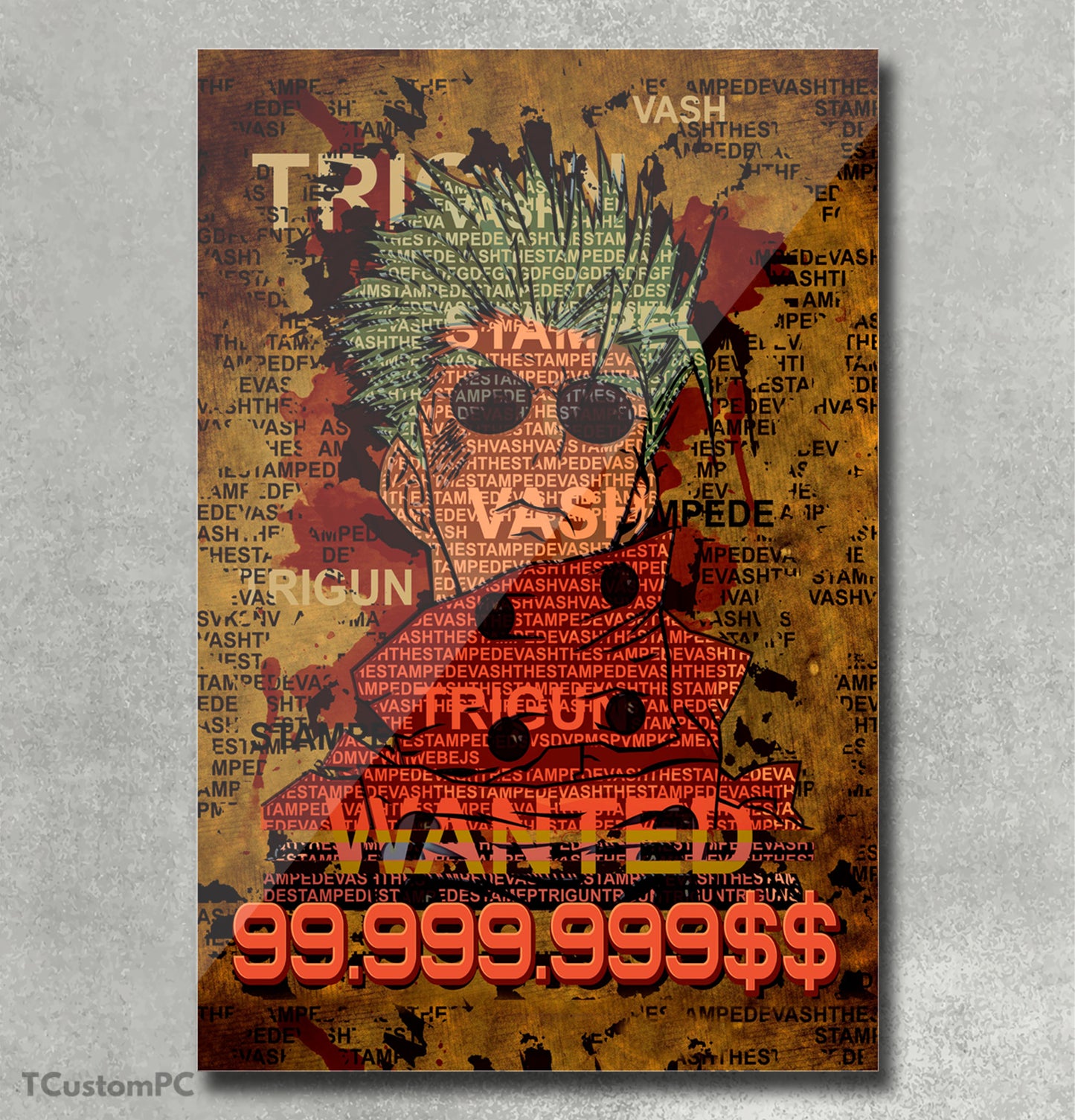 Cuadro Trigun typo vector