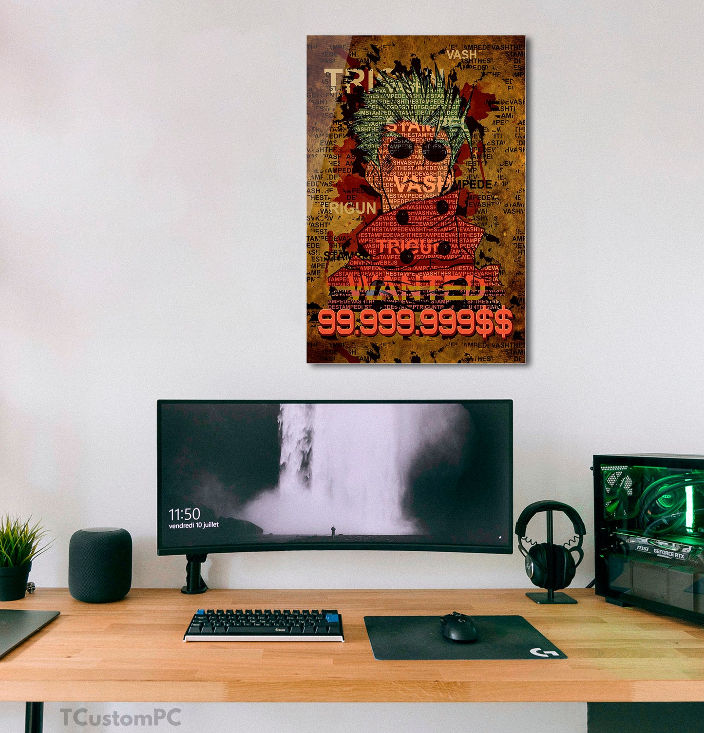 Cuadro Trigun typo vector