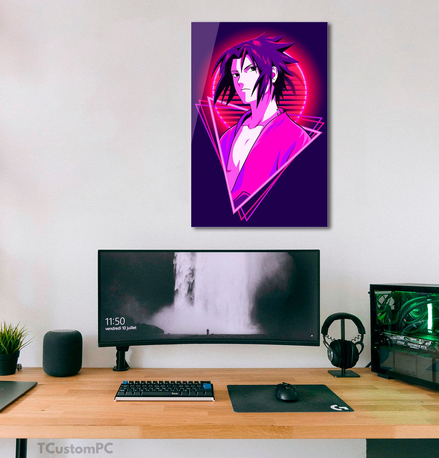 Uchiha Sasuke painting -Naruto Anime