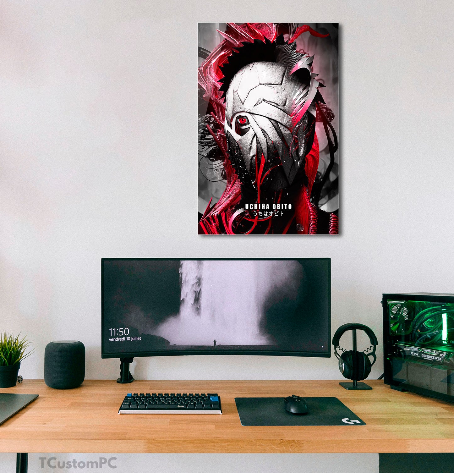Uchiha Obito sharingan mask painting