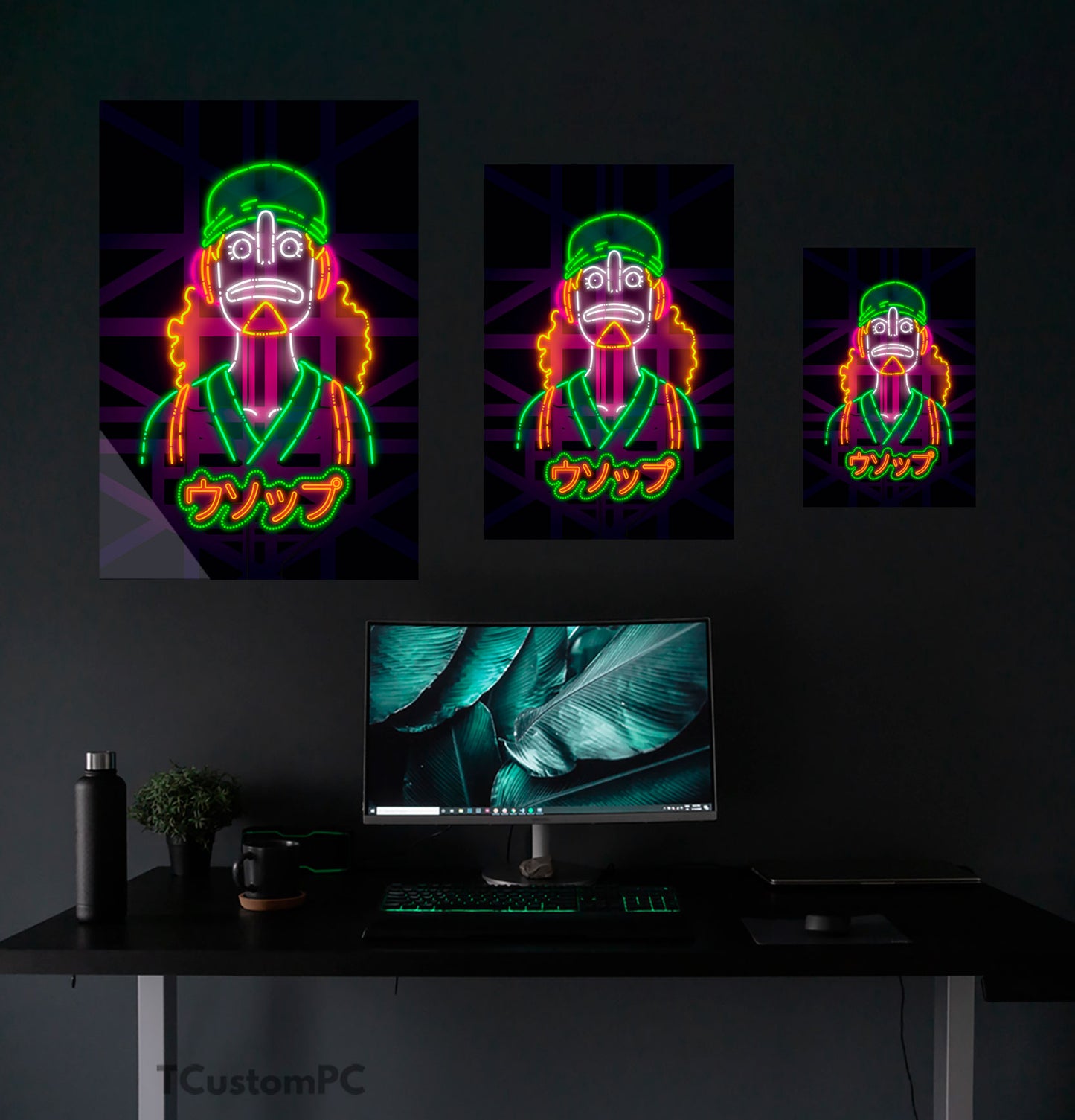 Quadro de néon Usopp 2