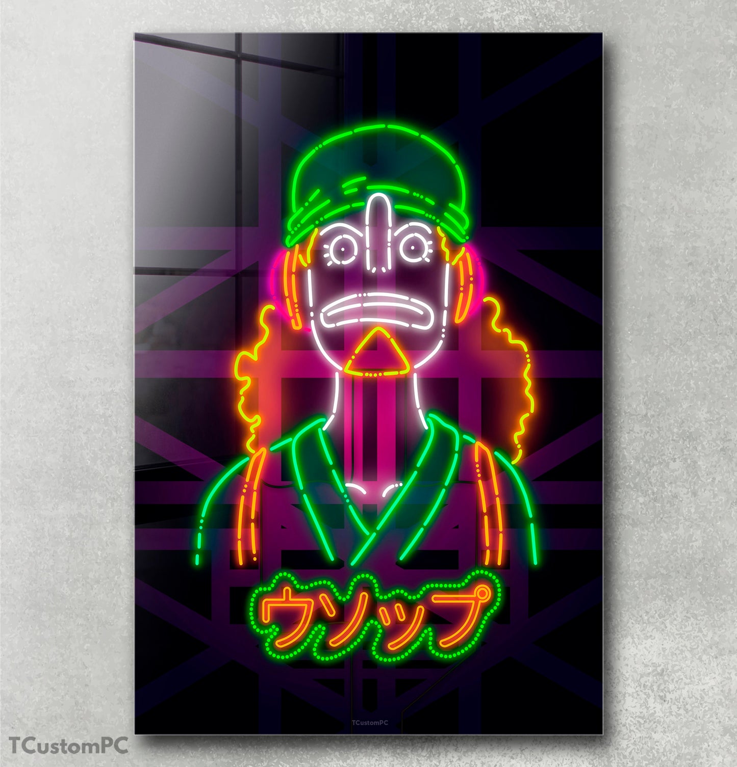 Quadro de néon Usopp 2