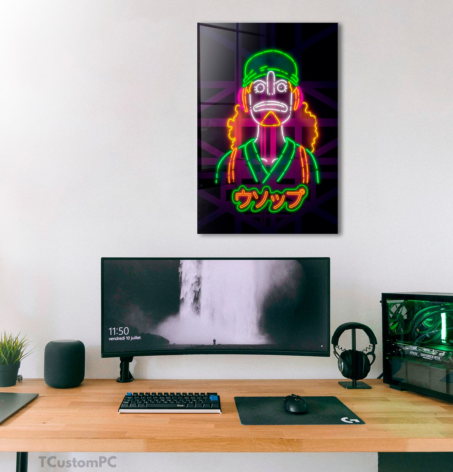 Quadro de néon Usopp 2