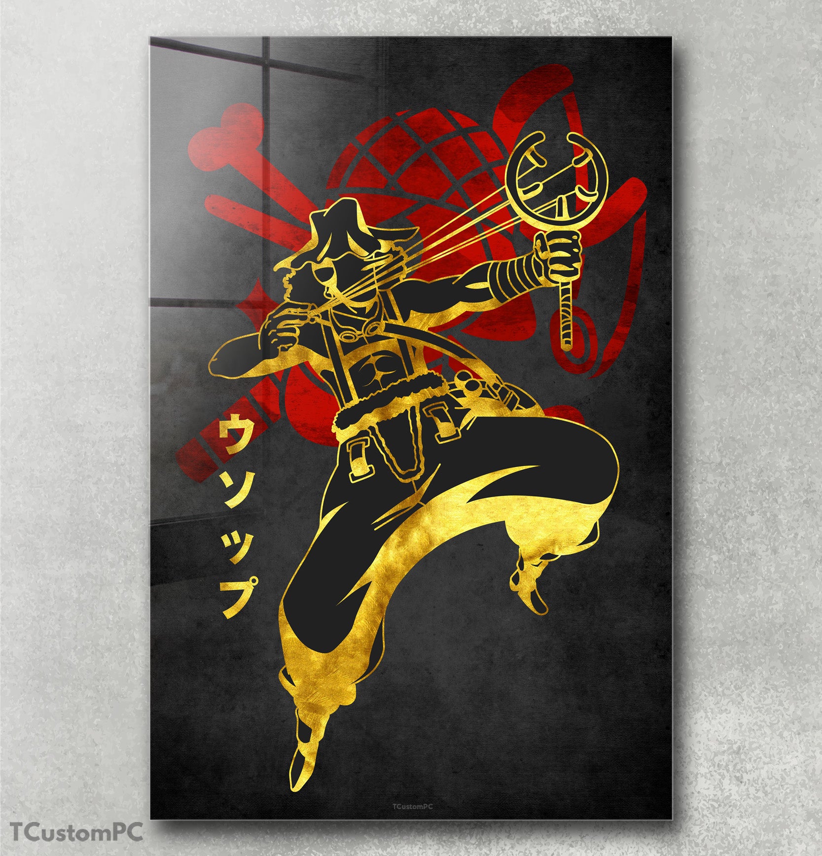 Cuadro Usopp Red Golden, Nuevo Diseño - Cuadro Displate de metacrilato –  TCustomPC