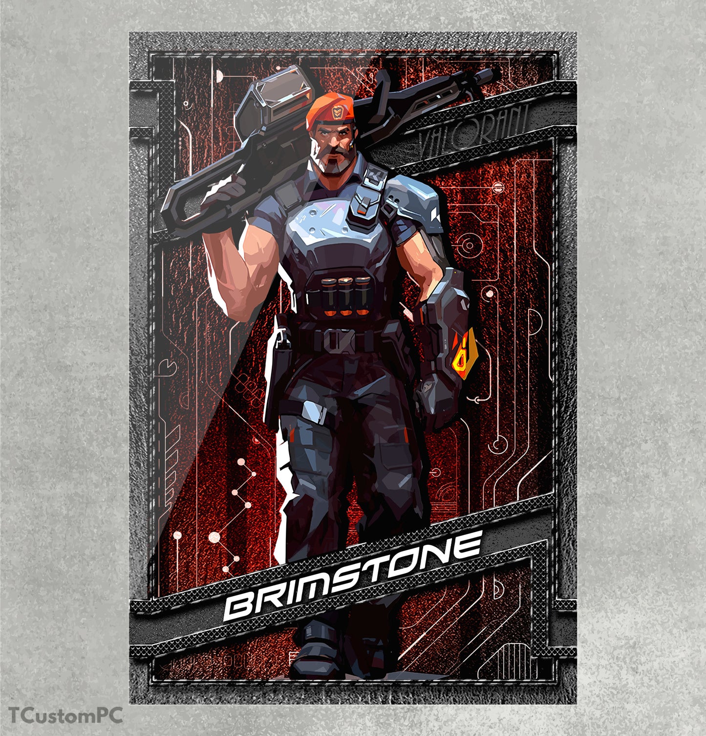 Cuadro Valorant Brimstone vector