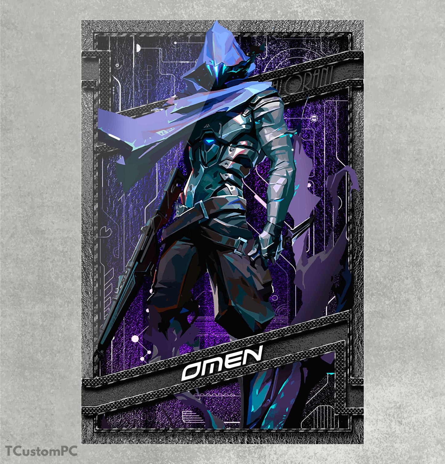 Cuadro Valorant Omen vector