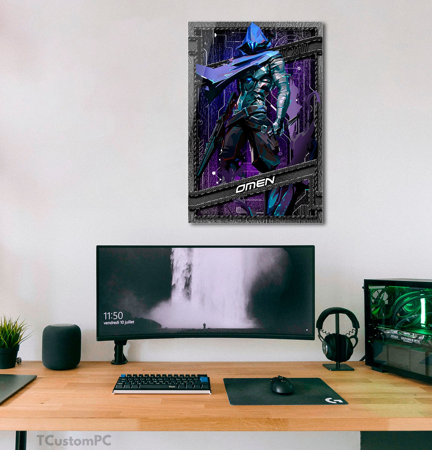 Cuadro Valorant Omen vector