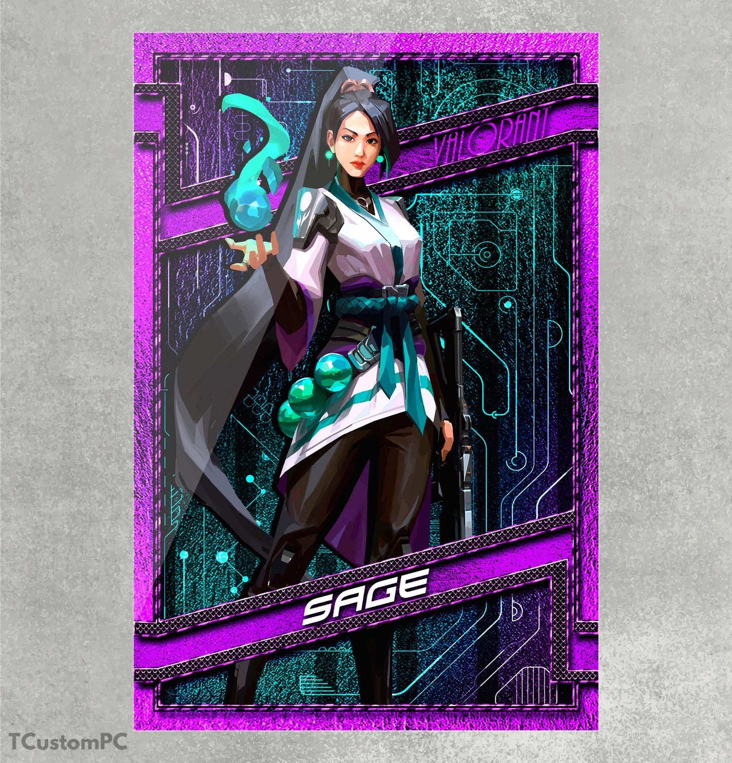 Cuadro Valorant Sage vector
