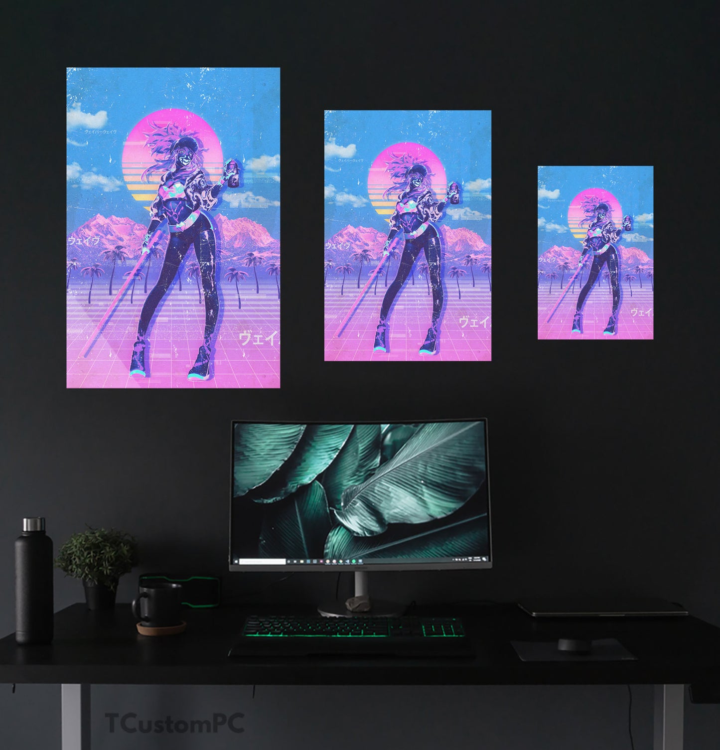 Frame Vaporwave 16 Akali Lol