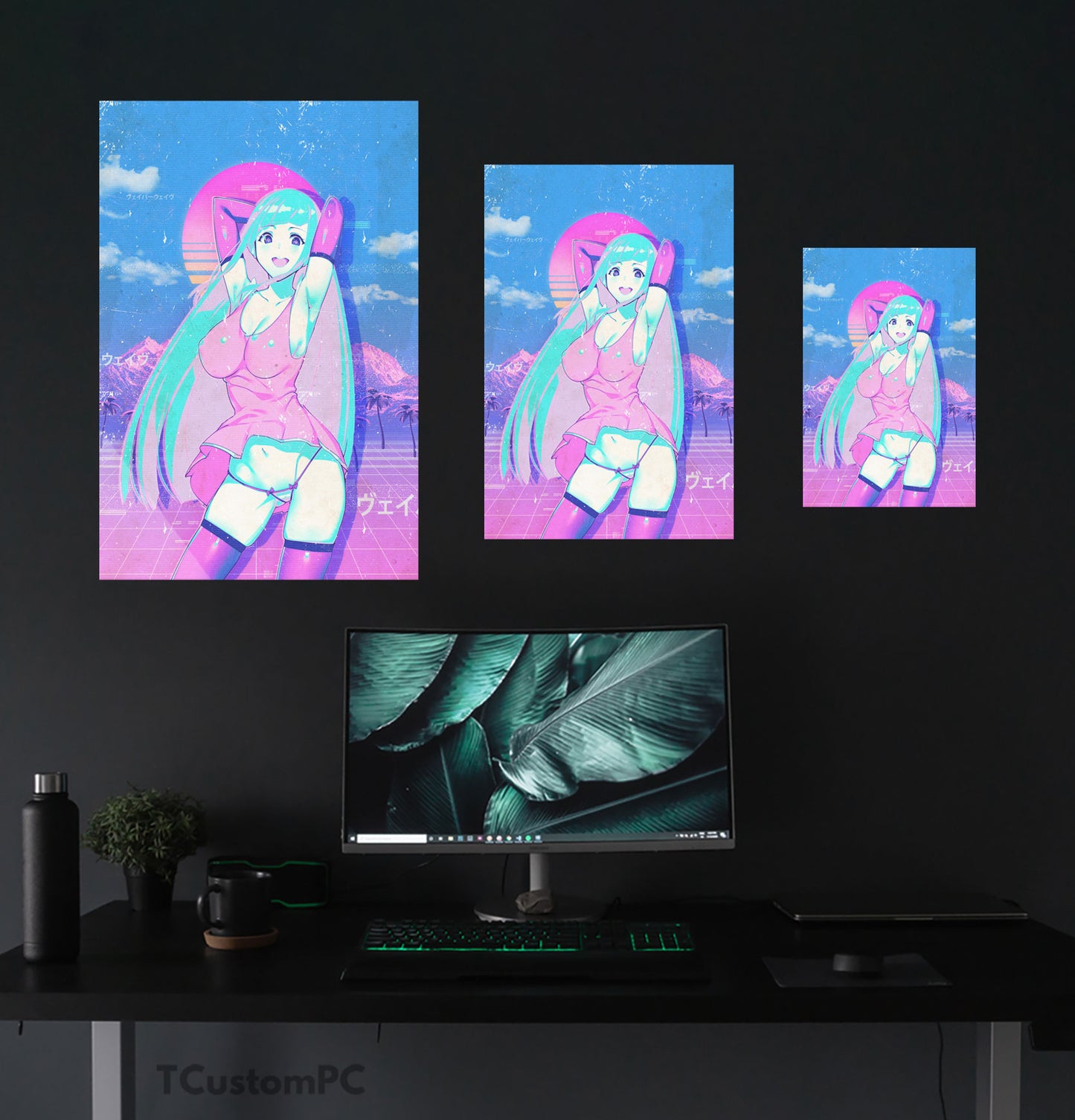 Cuadro Vaporwave 17 Waifu