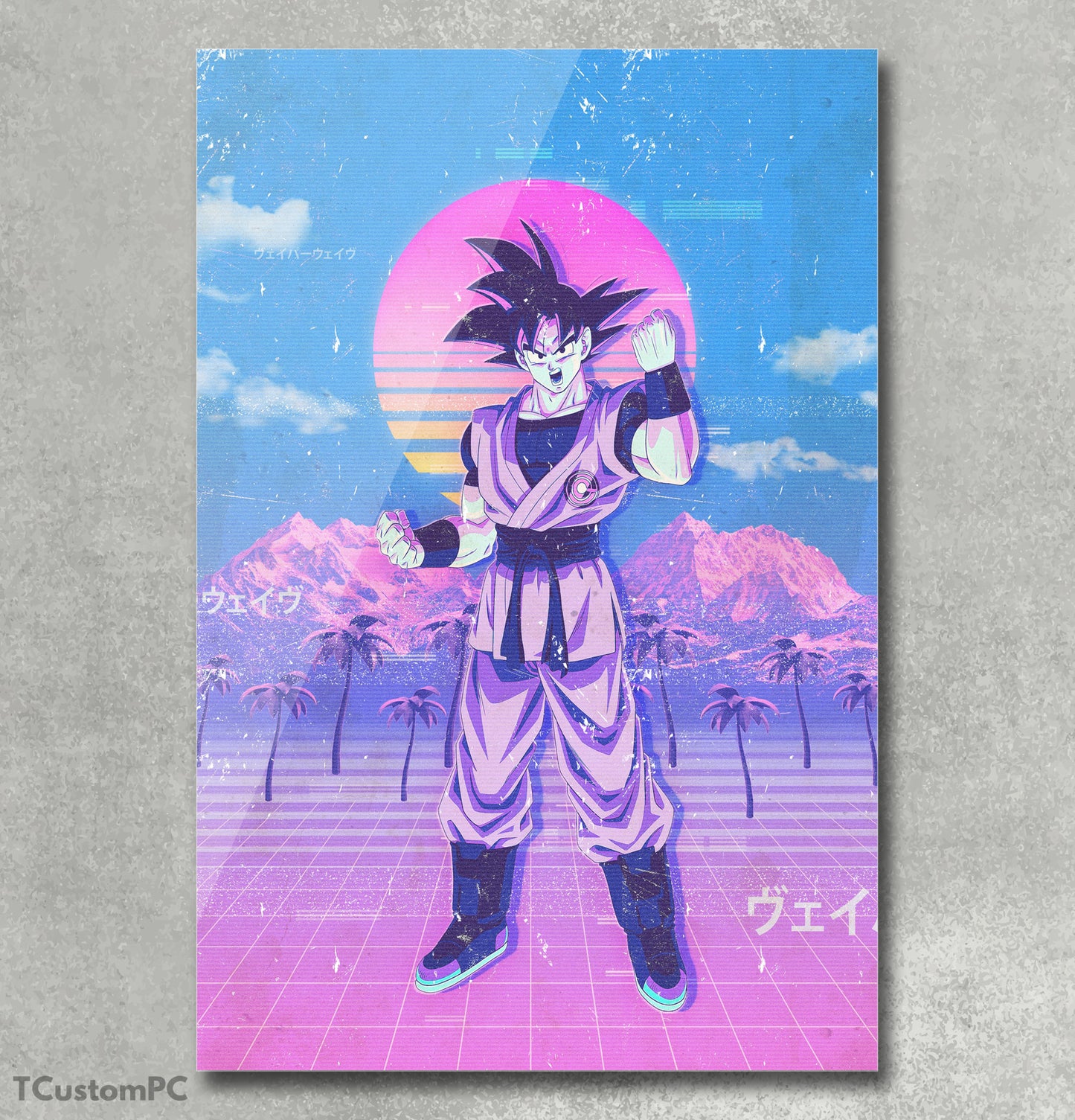 Cuadro Vaporwave 10 Goku