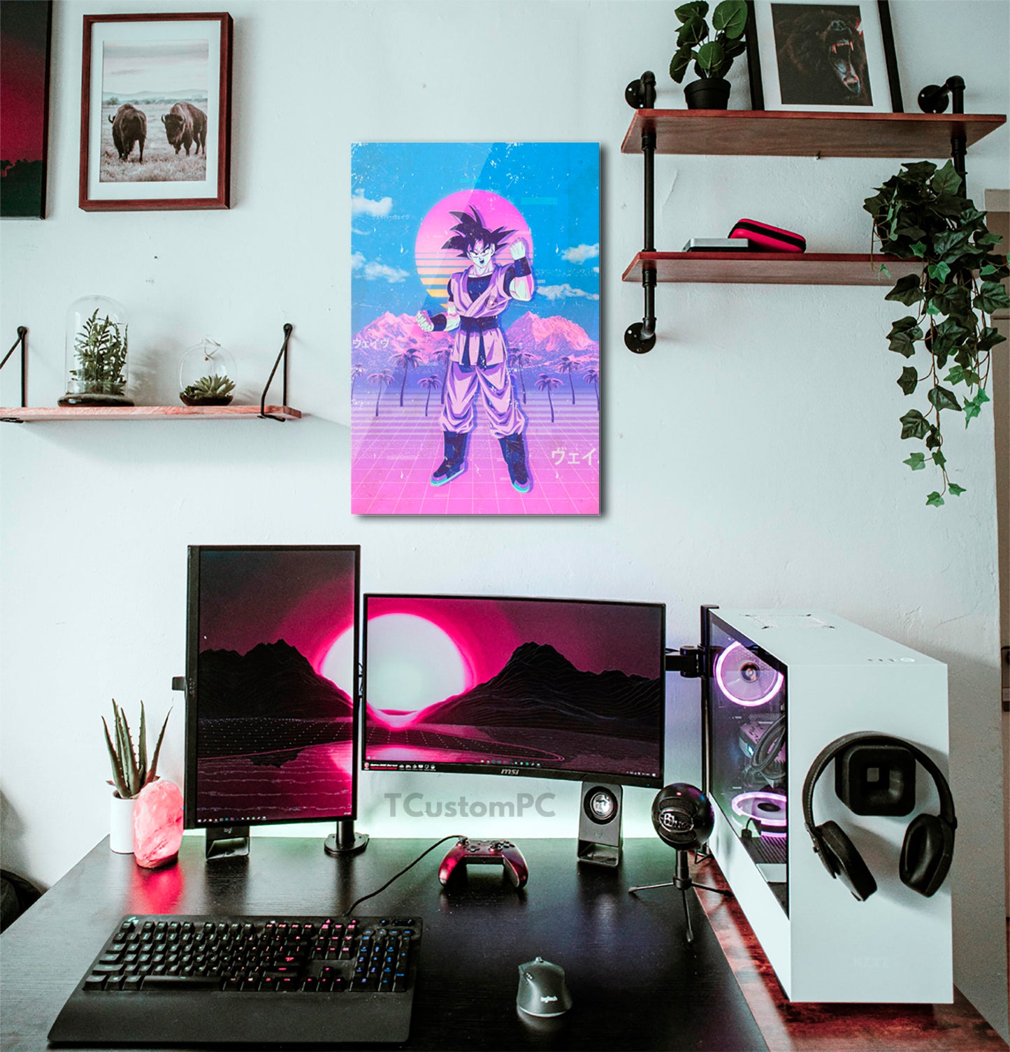 Cuadro Vaporwave 10 Goku