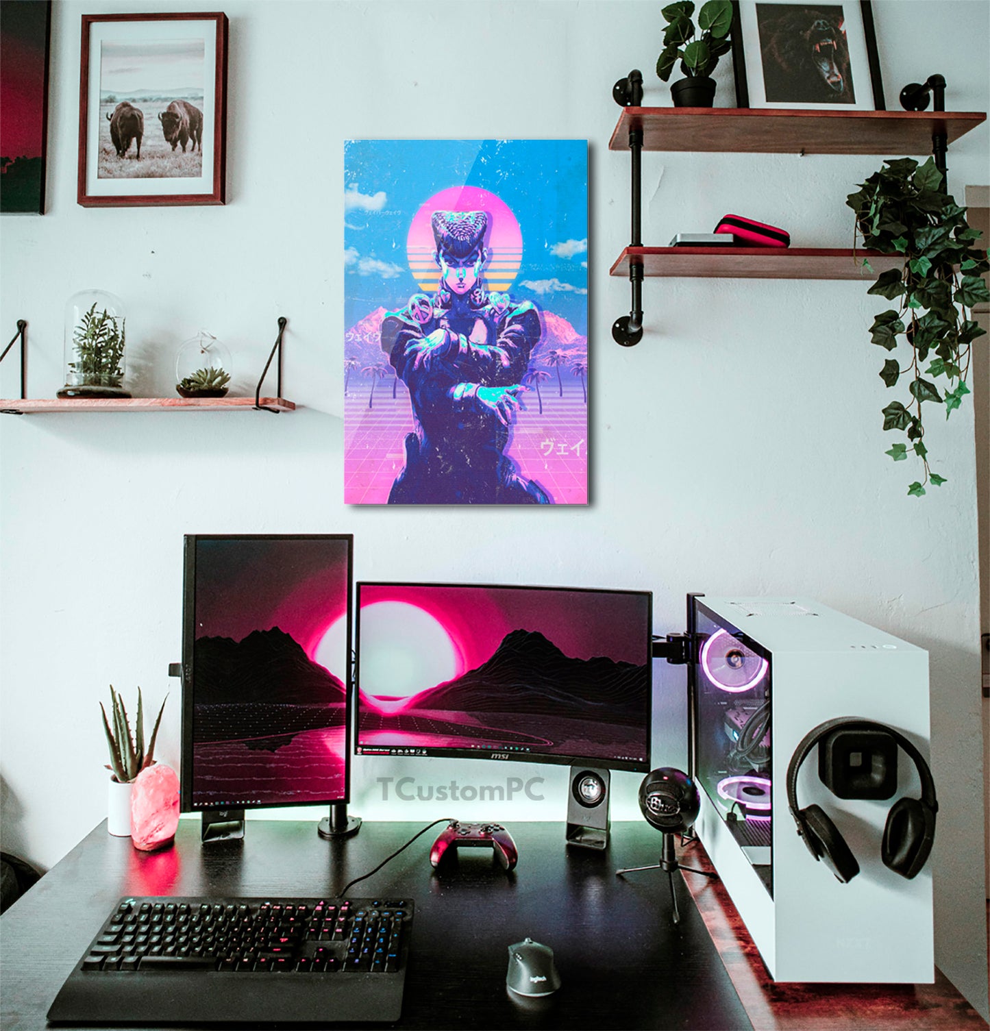 Cuadro Vaporwave 15 Jojo's Josuke
