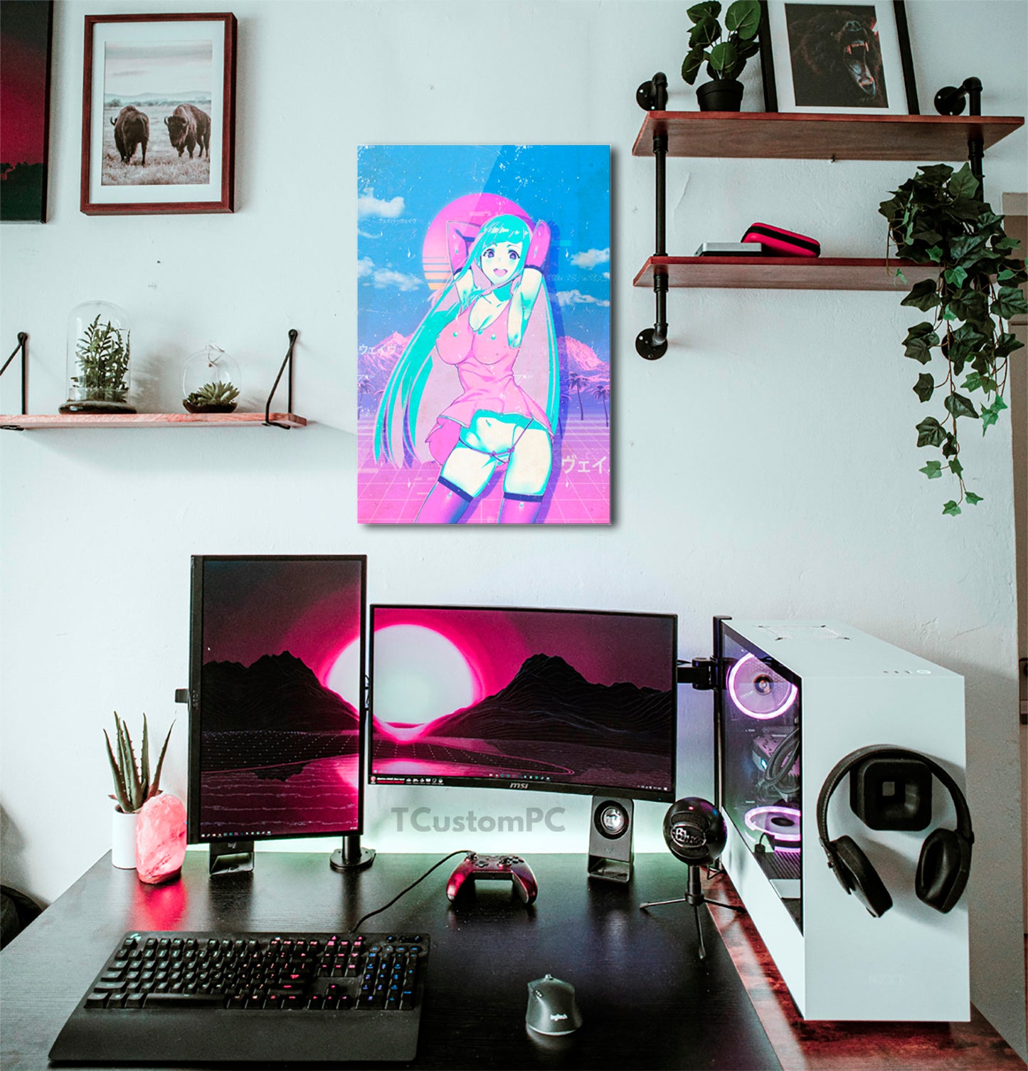Cuadro Vaporwave 17 Waifu