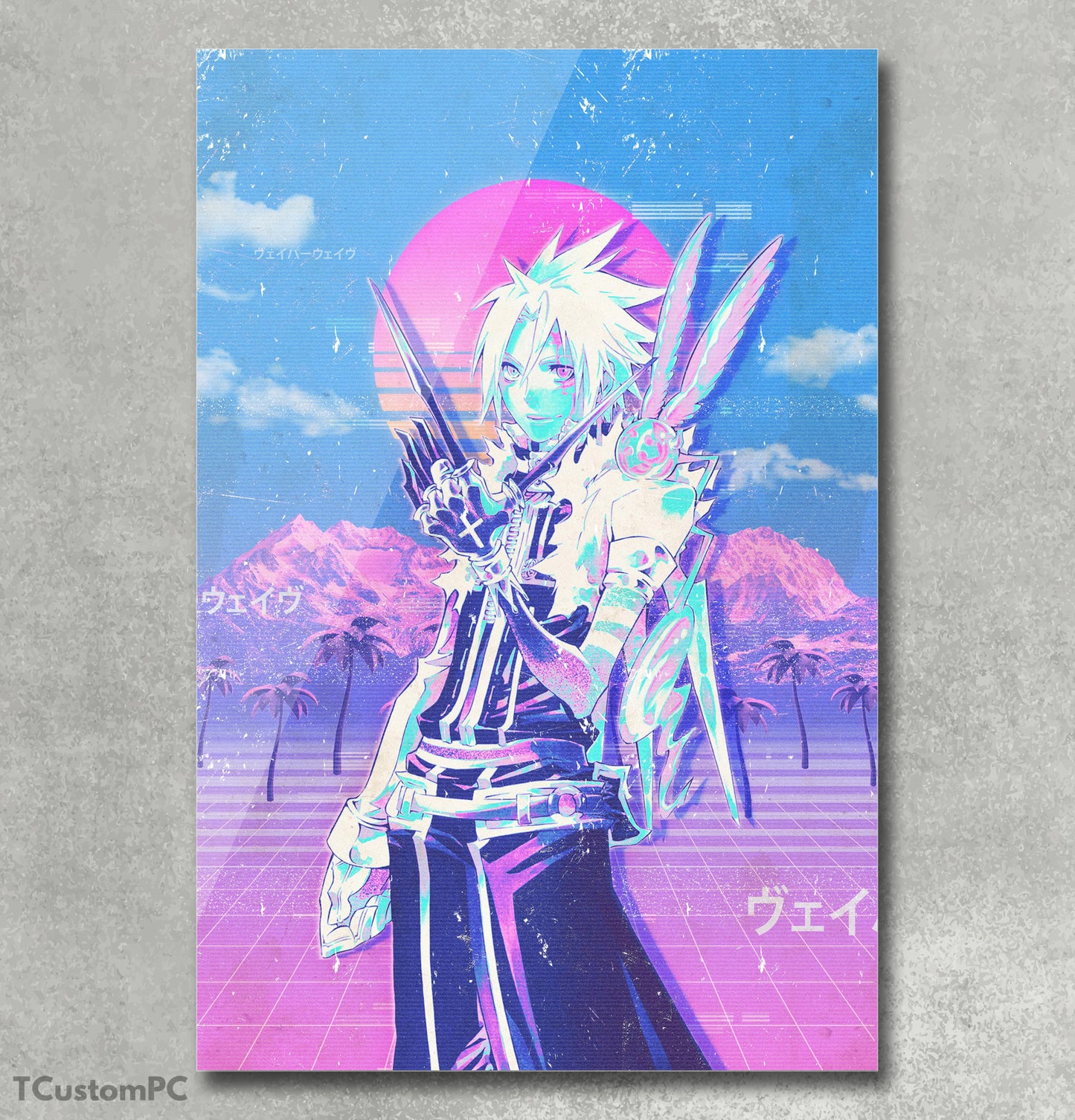 Cuadro Vaporwave 6 D.Gray man