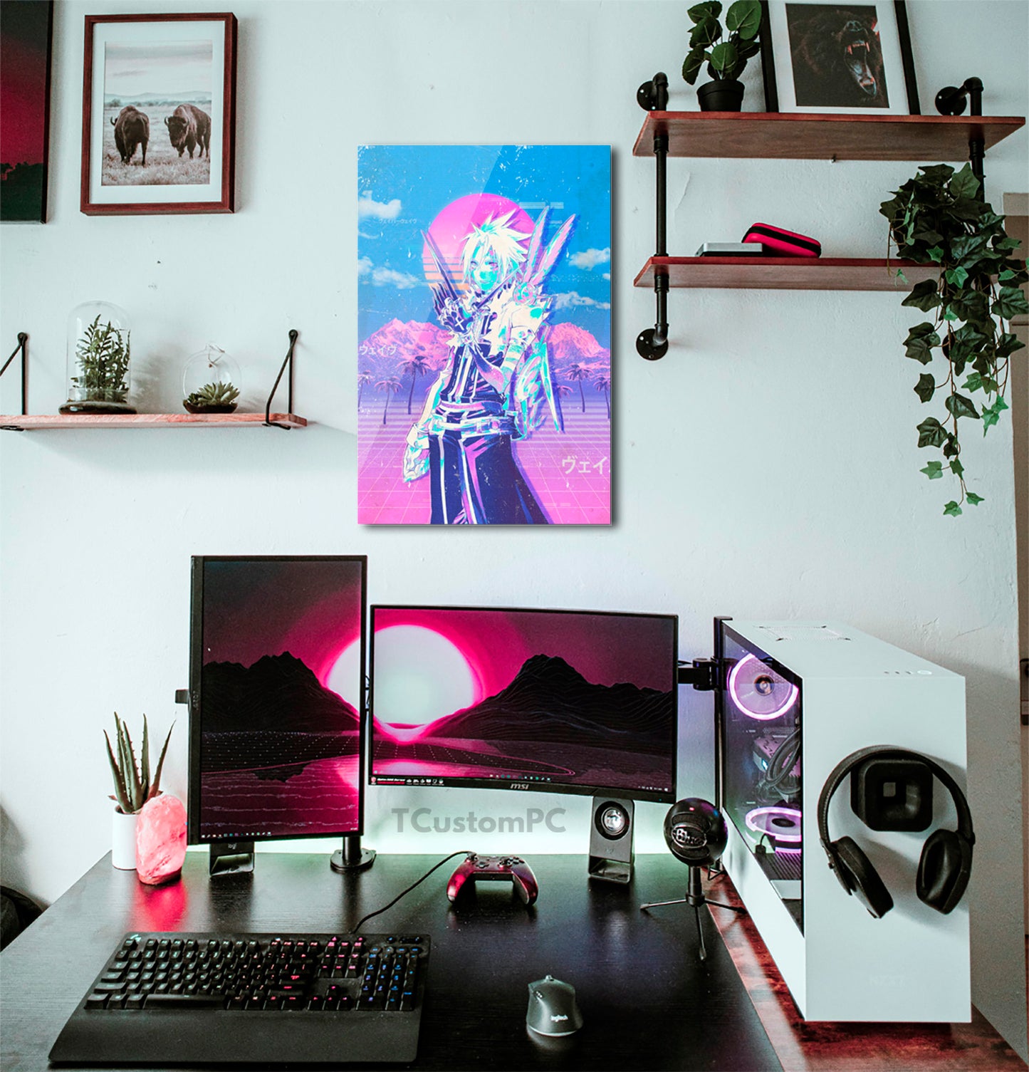 Cuadro Vaporwave 6 D.Gray man
