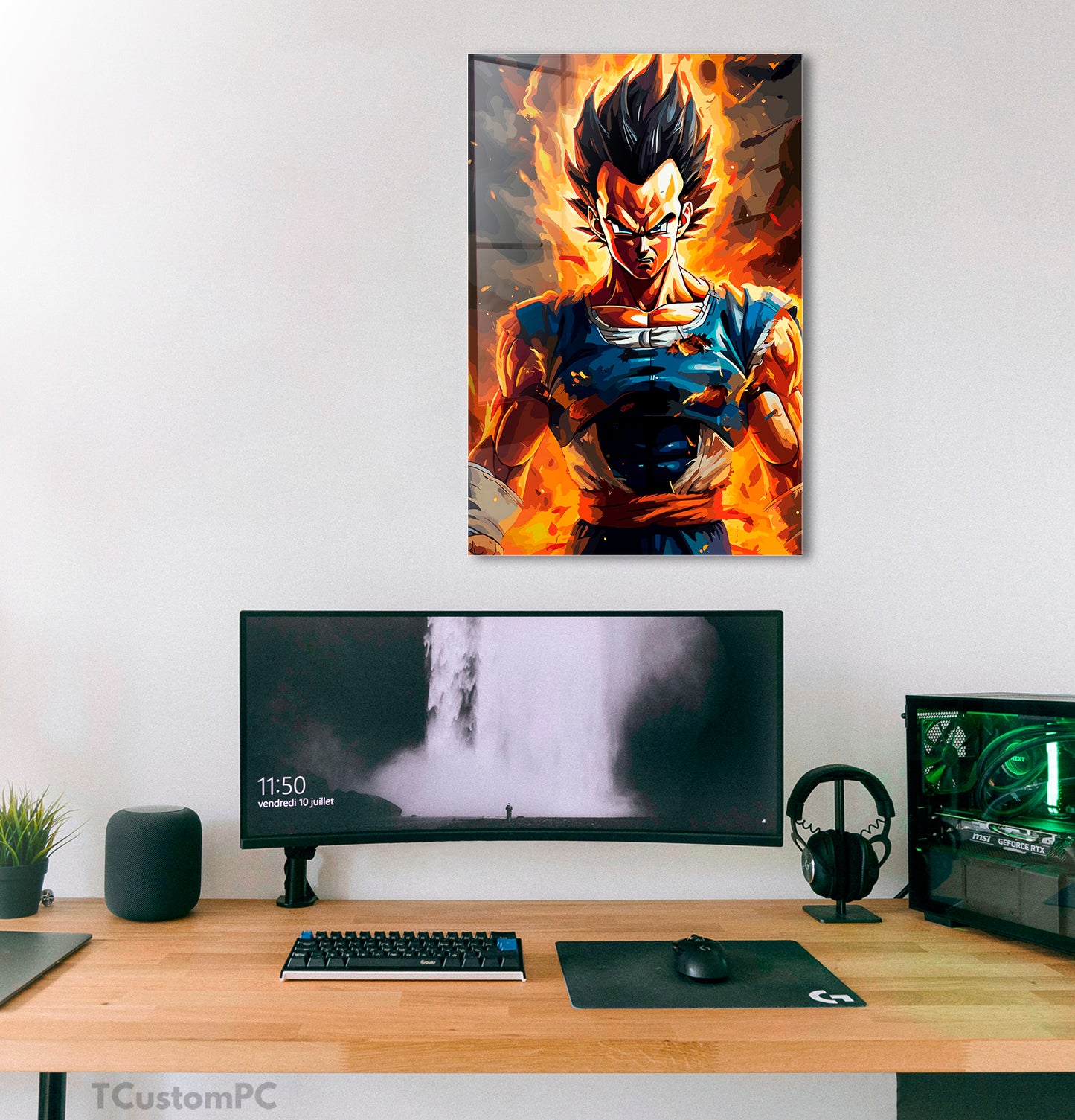 Cuadro Vegeta Angry