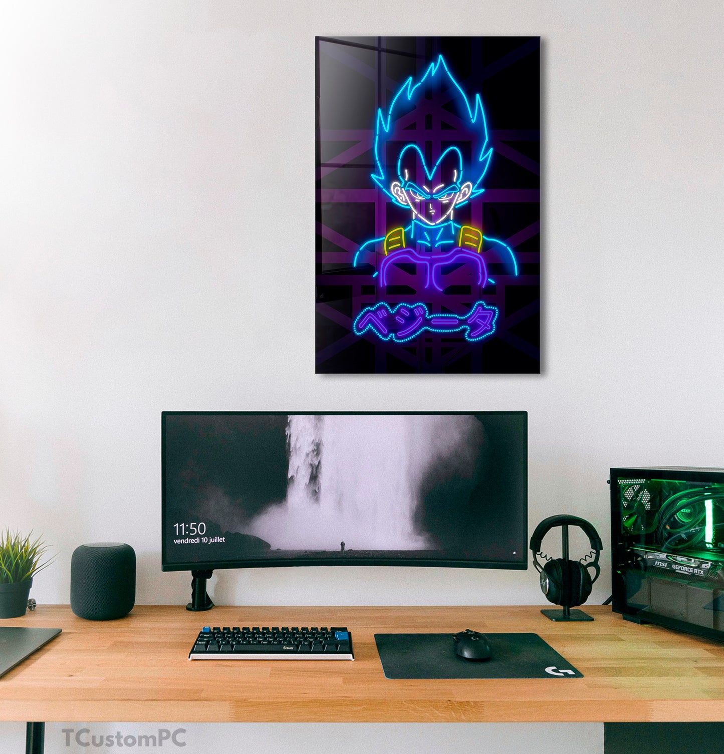 Cuadro Vegeta Neon