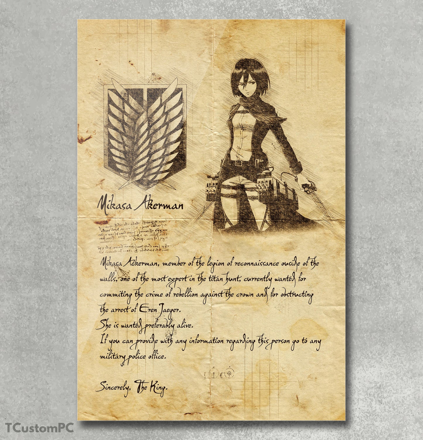 Wanted Mikasa painting